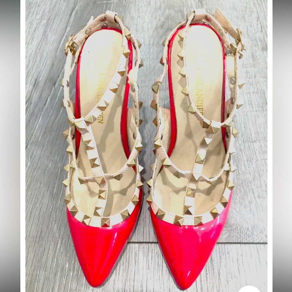 Women Red High Hill shoes (Pre Owned)